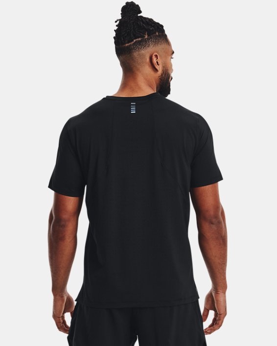 Men's UA Iso-Chill Run Laser T-Shirt in Black image number 1